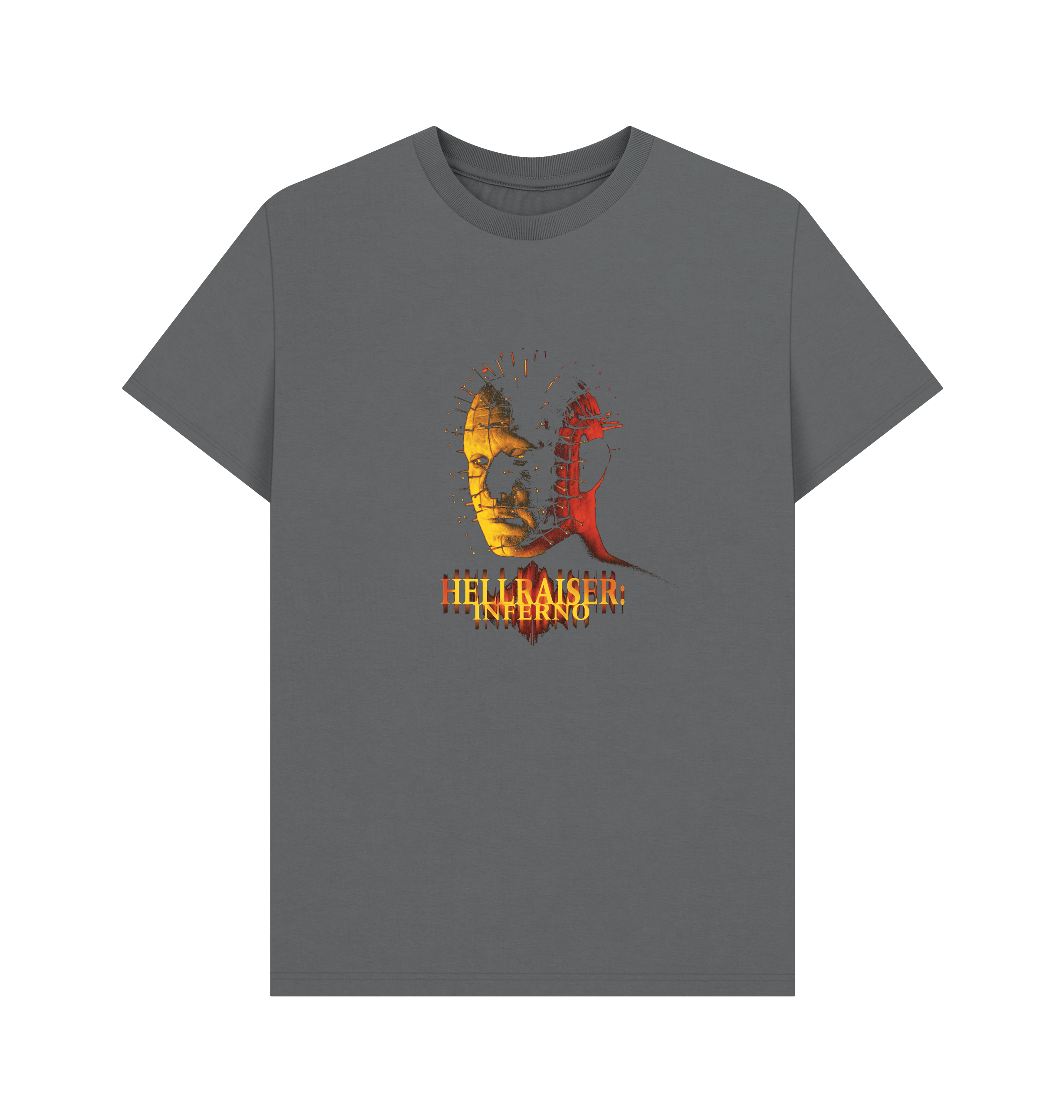 PREMIUM OFFICIAL Hellraiser Inferno Charcoal T-Shirt - Picture 2 of 3
