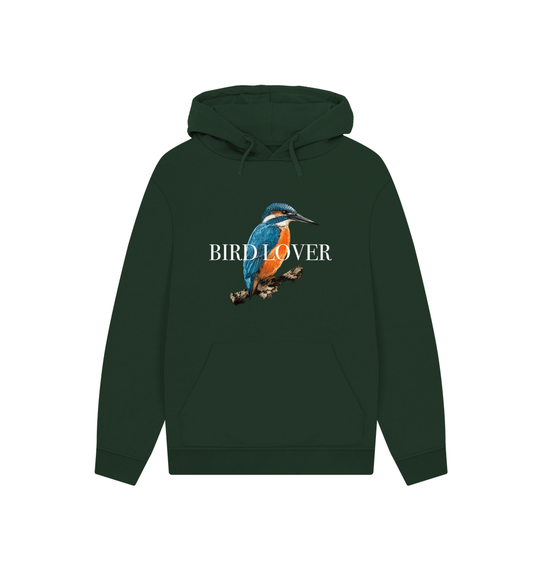 Kingfisher Bird Lover Unisex Kangaroo Pocket Hoodie