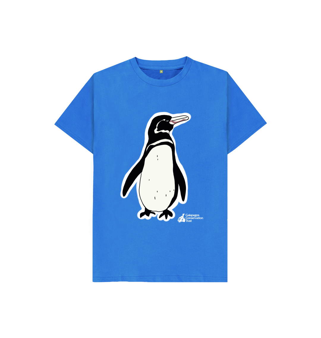 Galapagos Penguin Kid's T-shirt (white 
