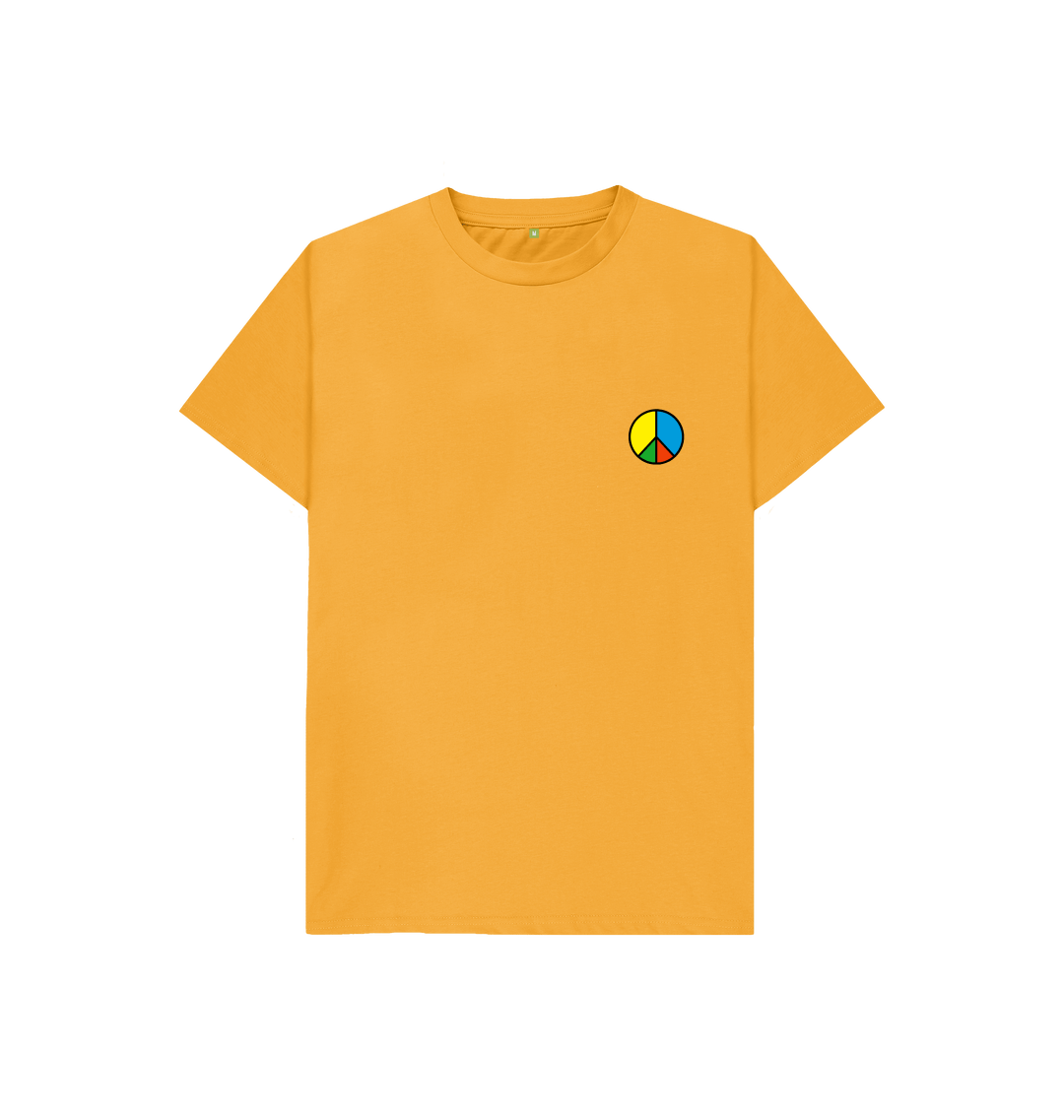 mustard slogan t shirt