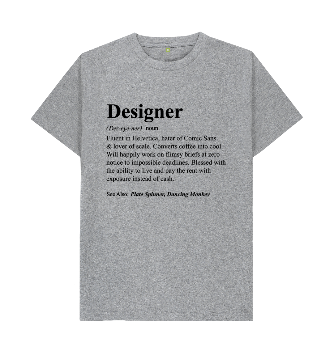 designer white t