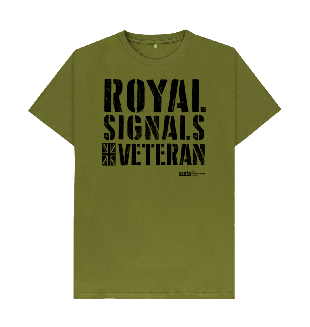 SSAFA Royal Signals Veteran Tshirt (Moss Green) SSAFA Store