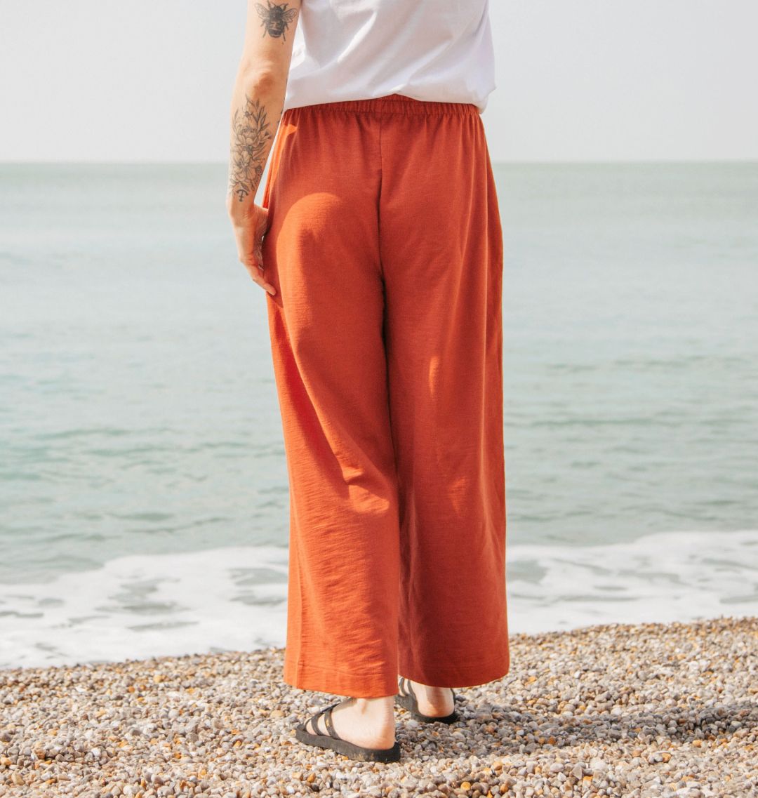 Access Fashion Orange Wide Leg Trousers