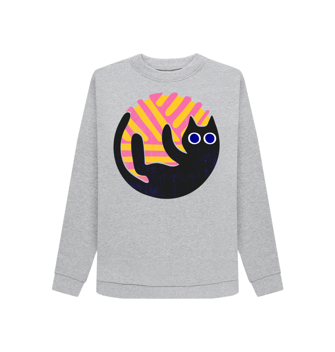 Black cat sweatshirt best sale