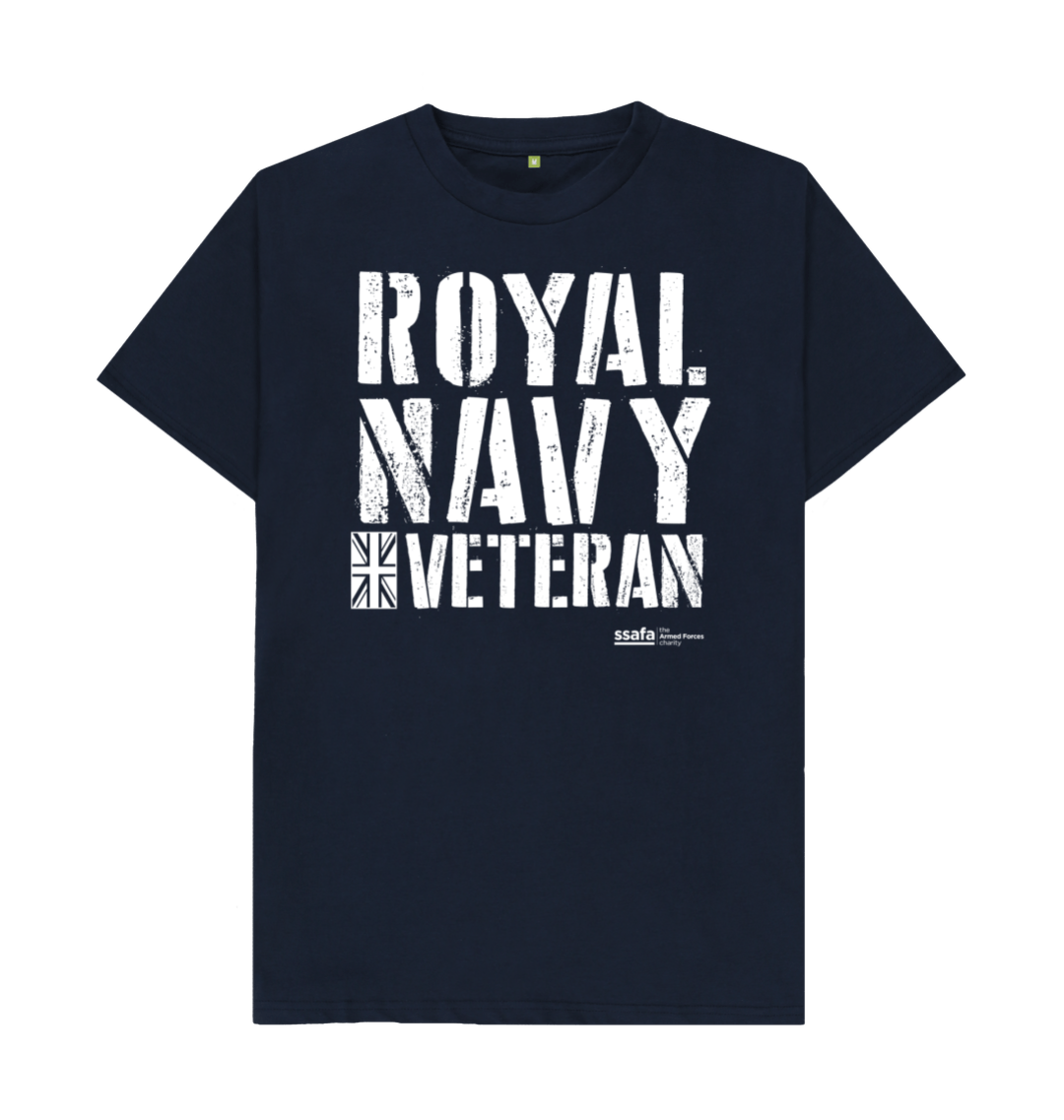 SSAFA Royal Navy Veteran T-shirt (Navy Blue) | SSAFA Store