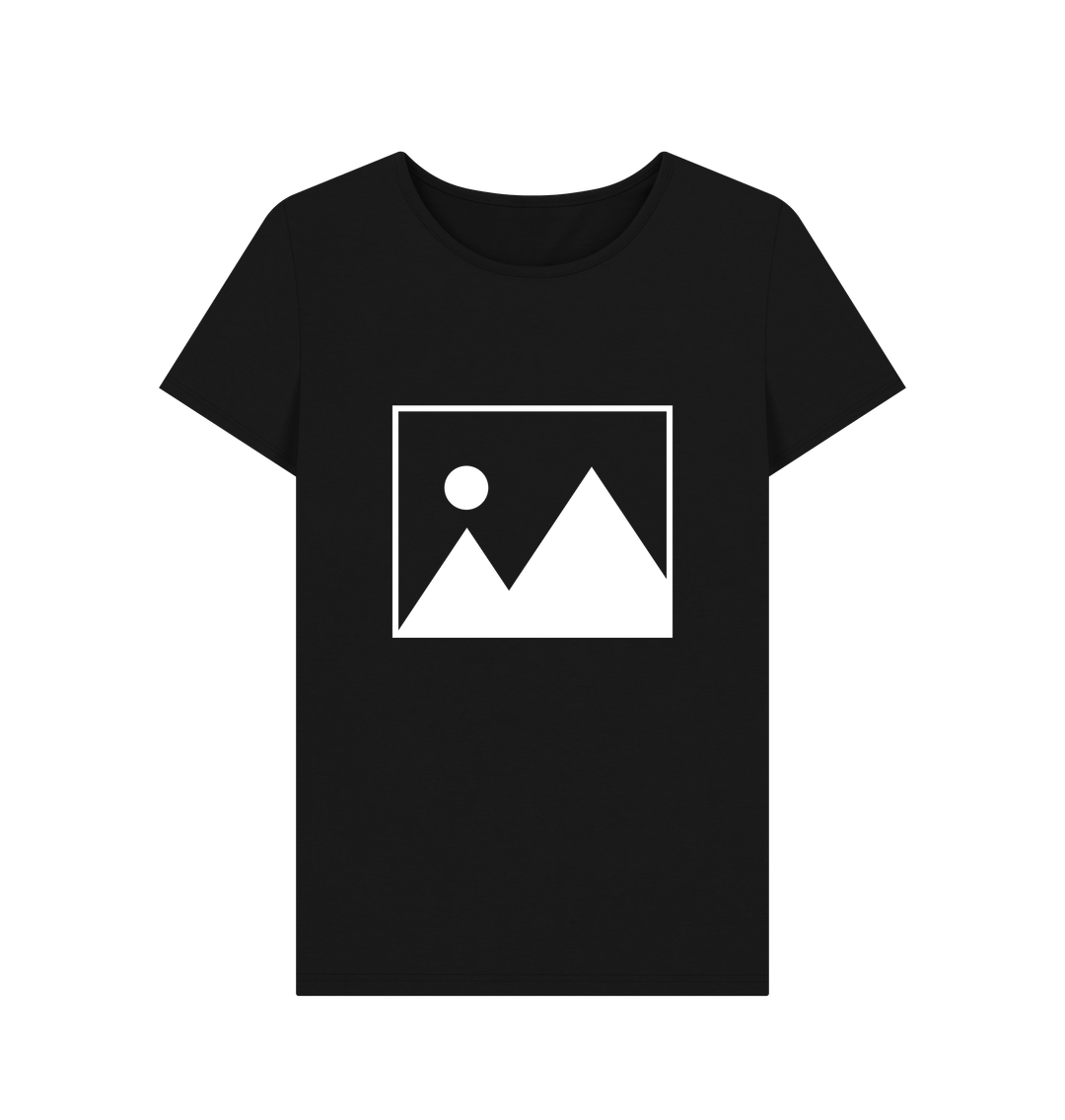 T-shirt: <span>Sometimes, when there isn't an image already, you get a flat picture of a couple of mountains and a sun instead.</span>