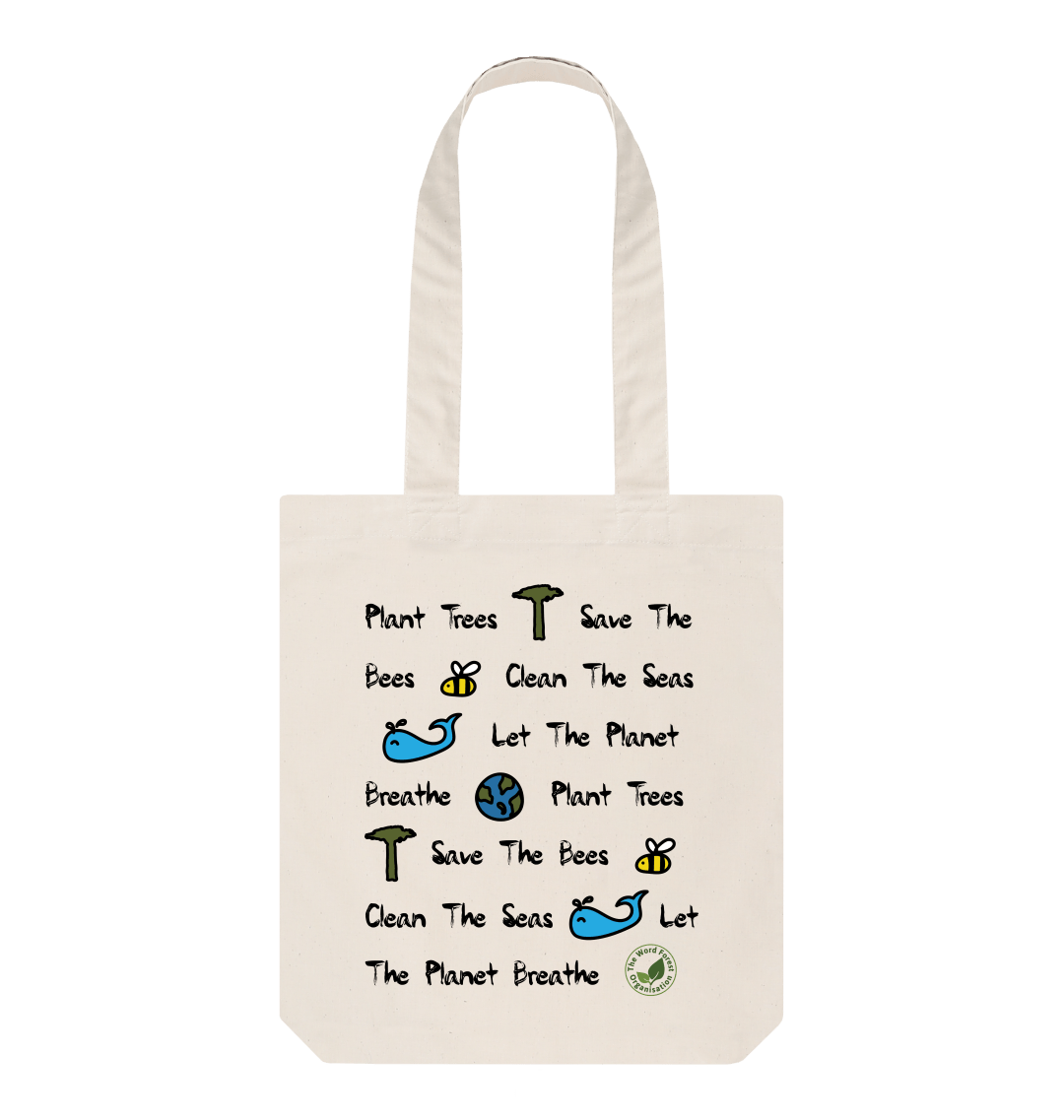 undefined | Let The Planet Breathe Tote Bag