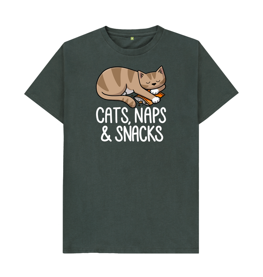 Cats Naps ' Snacks T-Shirt Cats Naps ' Snacks T-Shirt