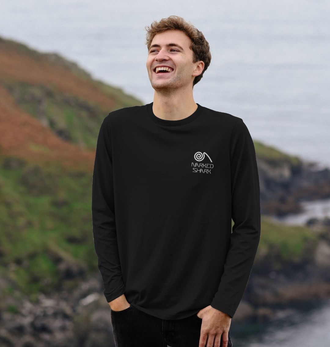 men's shirt with whale logo