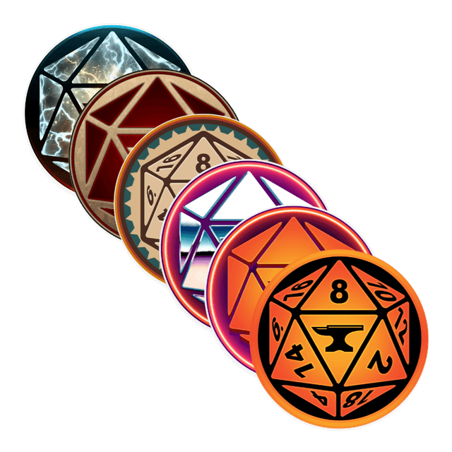 1d6 Stickers