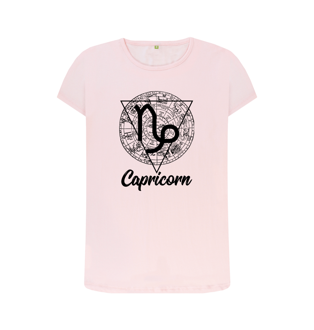 Horoscope Womens T Shirt Capricorn Zodiac Star Sign Birthday