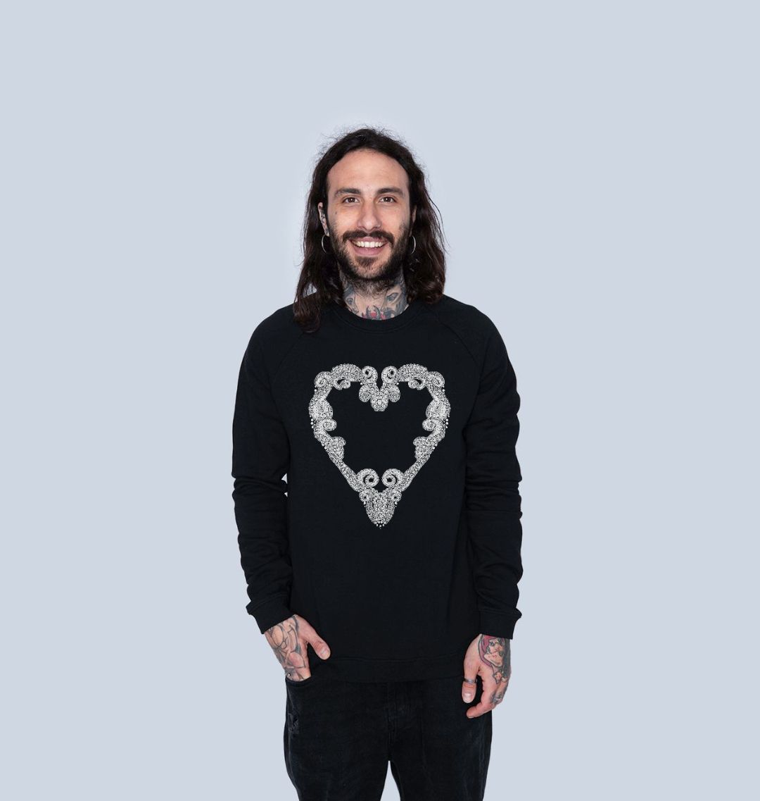 Men's heart clearance sweater