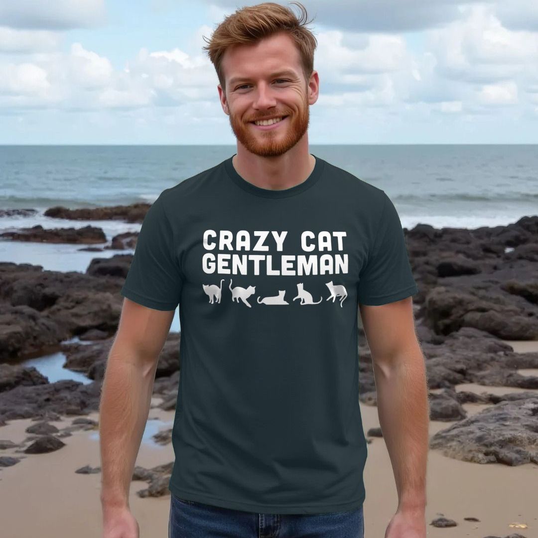 Crazy Cat Gentleman T-Shirt