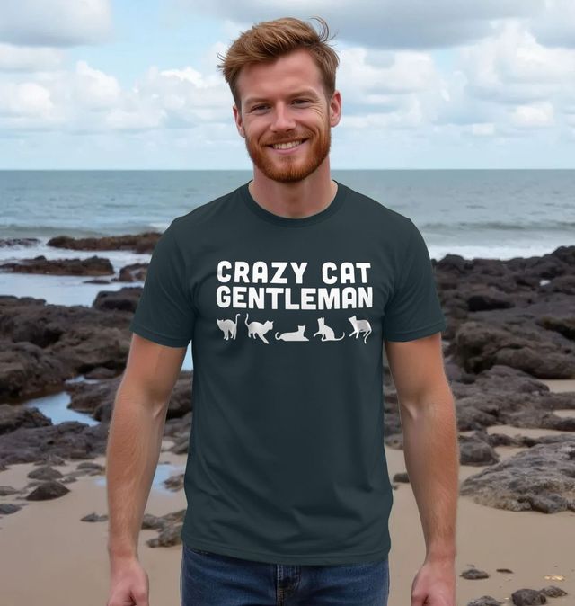 Crazy Cat Gentleman T-Shirt