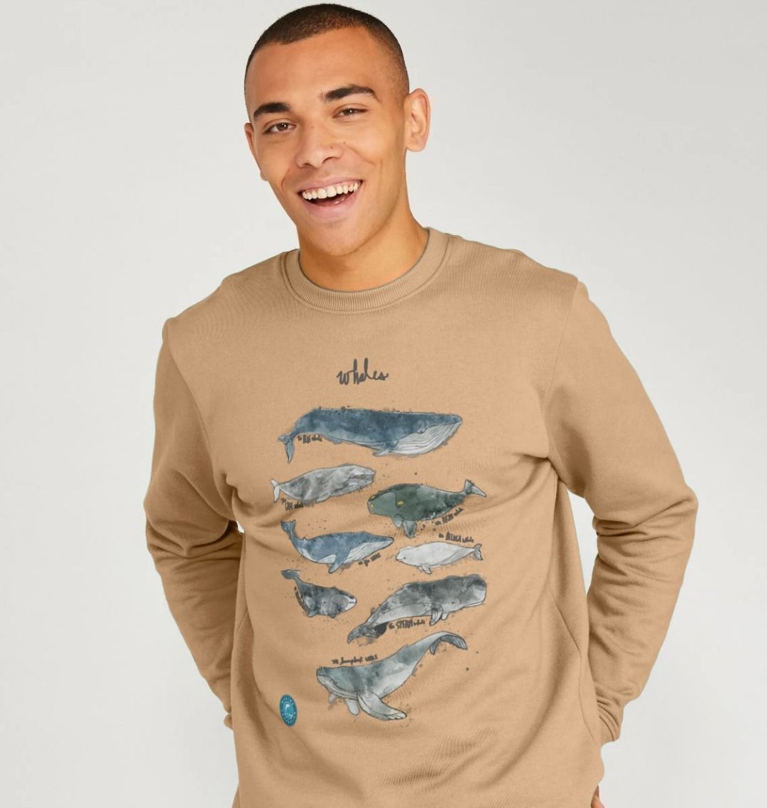 ★【COVERNAT】★Whale logo collar sweatshir.t★スウェット★ Multi-Whale Sweater