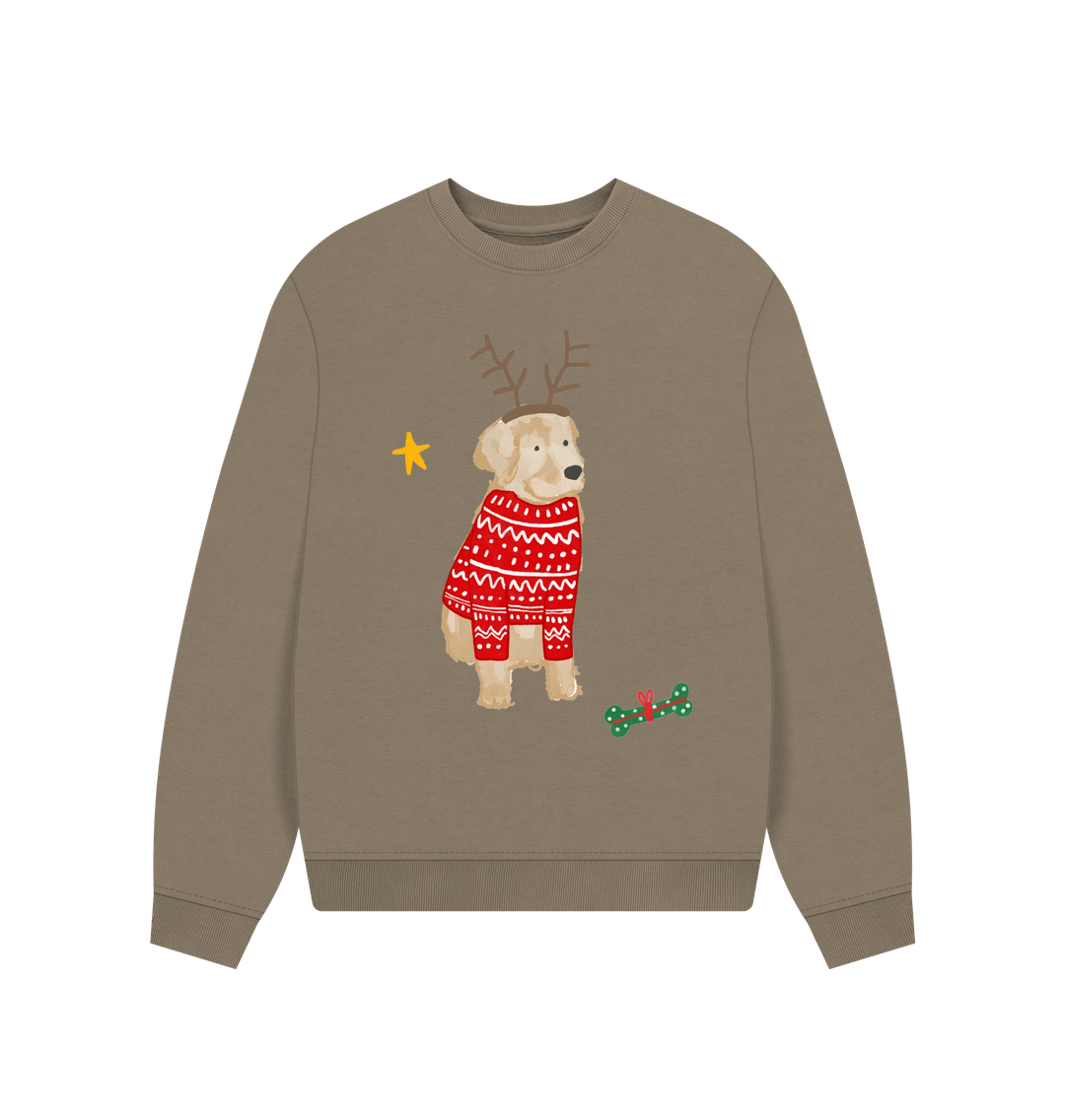 Ladies labrador christmas jumper hotsell