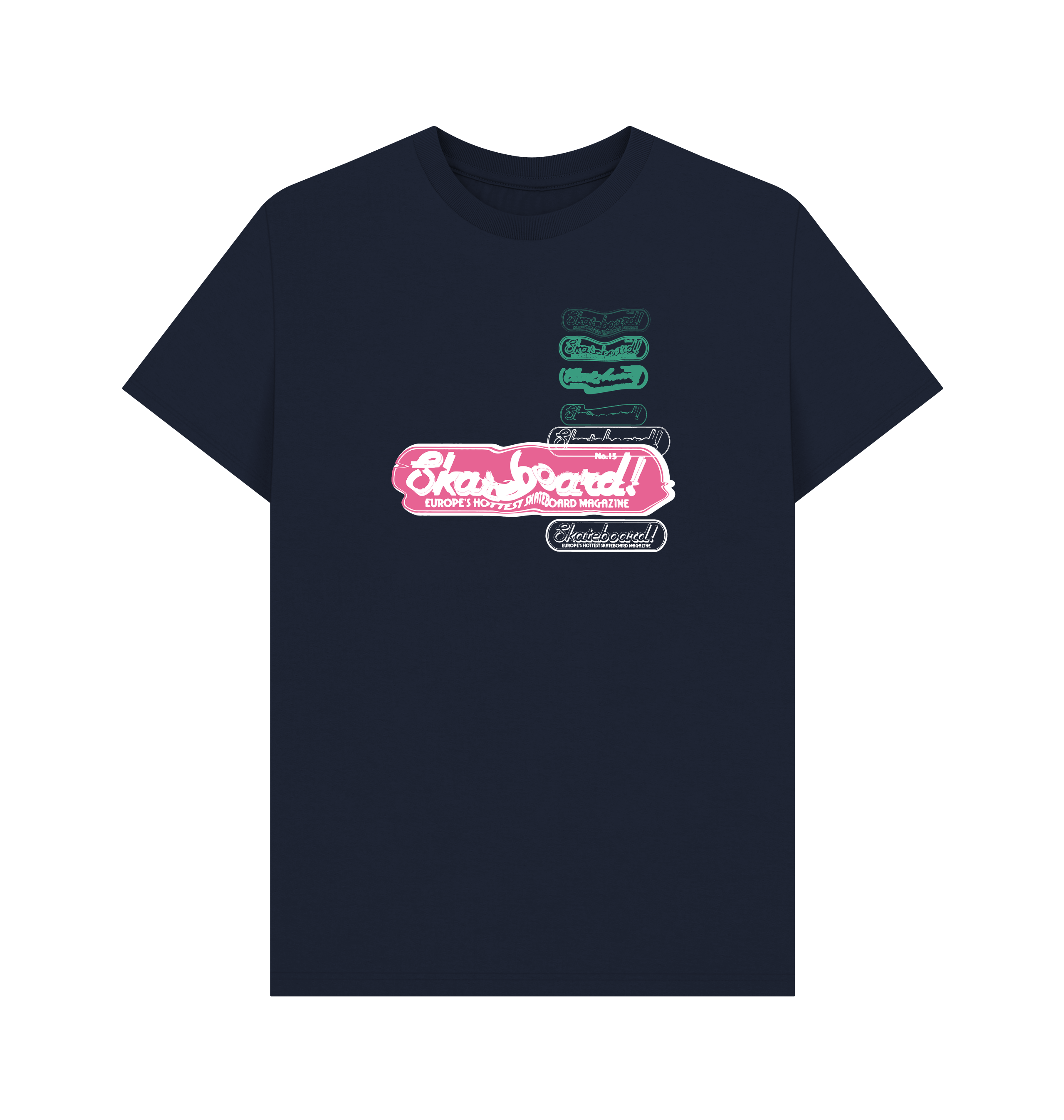 PREMIUM OFFICIAL Skateboard! Magazine Static Unisex T-Shirt - Bild 2 von 3