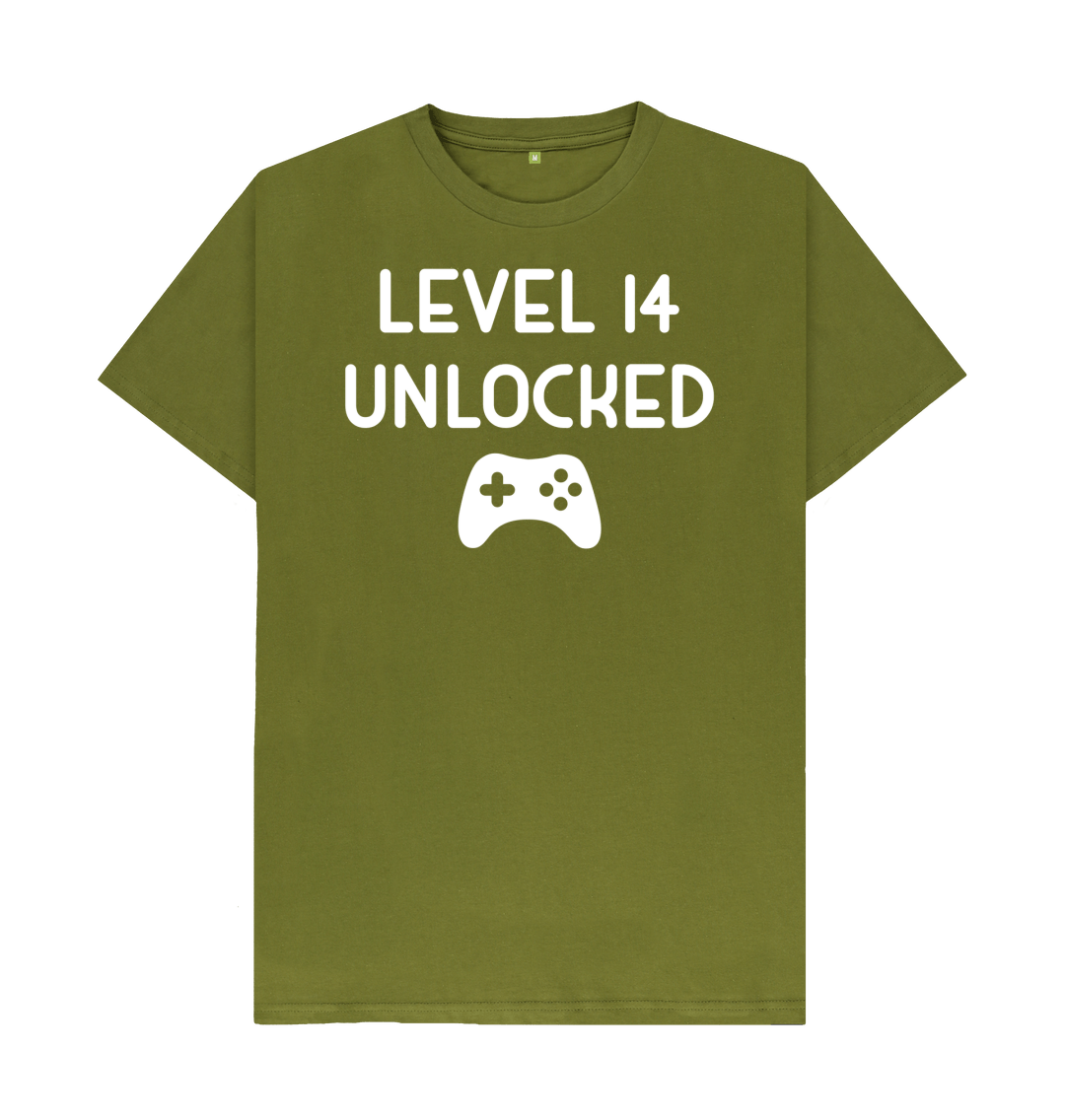 14th Birthday Gamer T Shirt Level 14 Unlocked Slogan 14th Birthday Gamer T Shirt Level 14 Unlocked Slogan