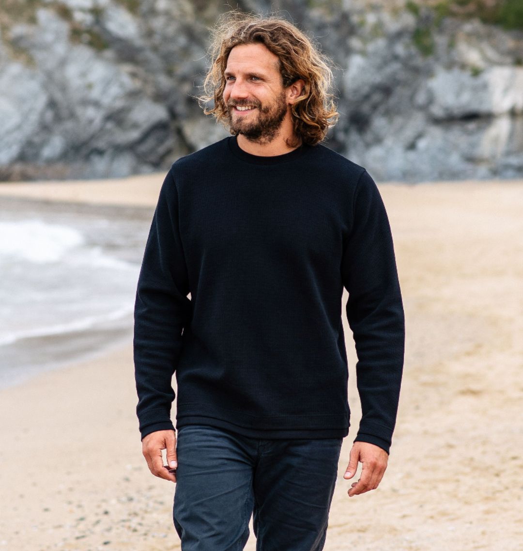 Men's Waffle Knit Jumper | Rapanui clothing