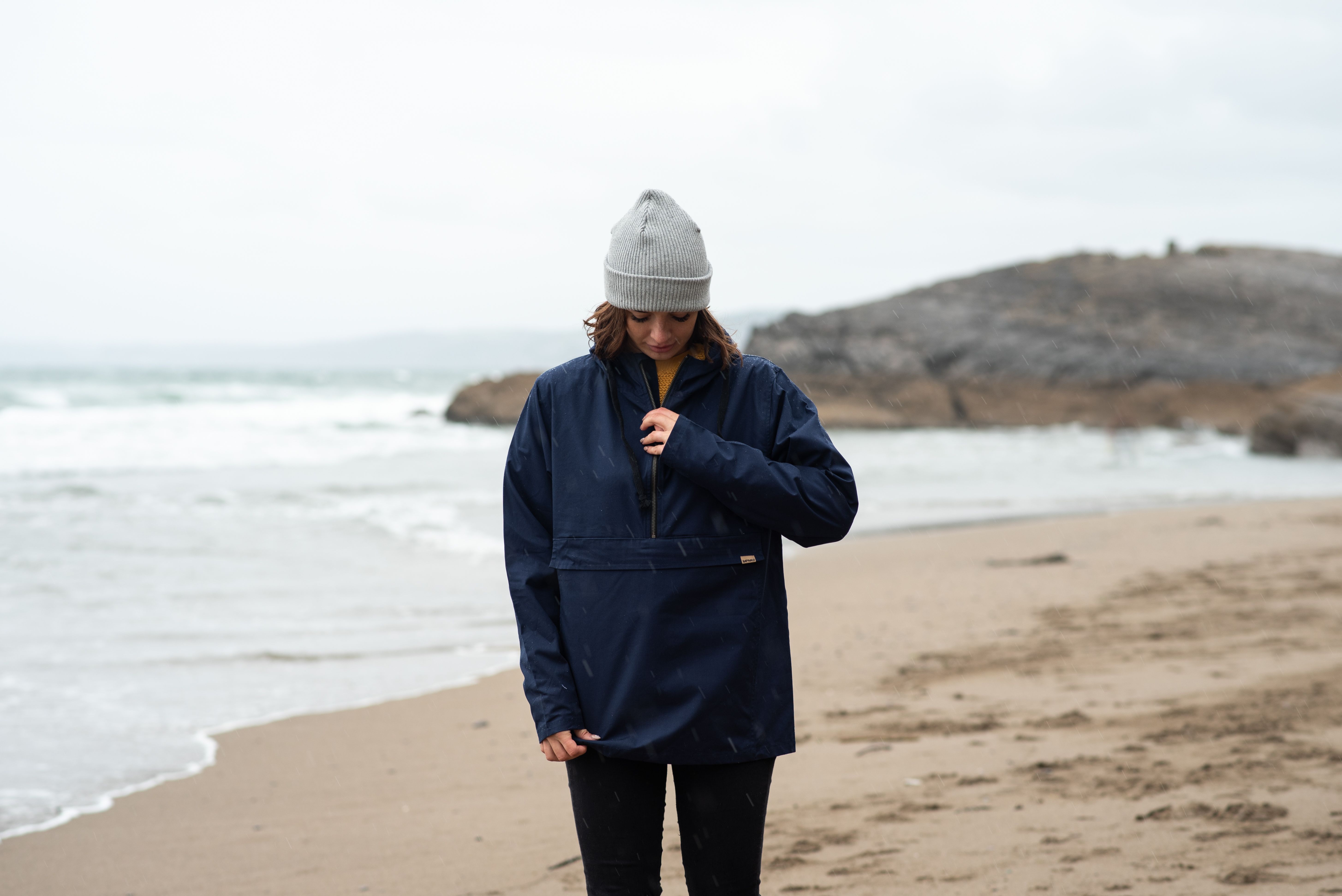 極美品 sus-sous ong smock jacket C64L36 sus-sous motorcycle coat MK-2 / W64L36 Tricotine (CHARCOAL