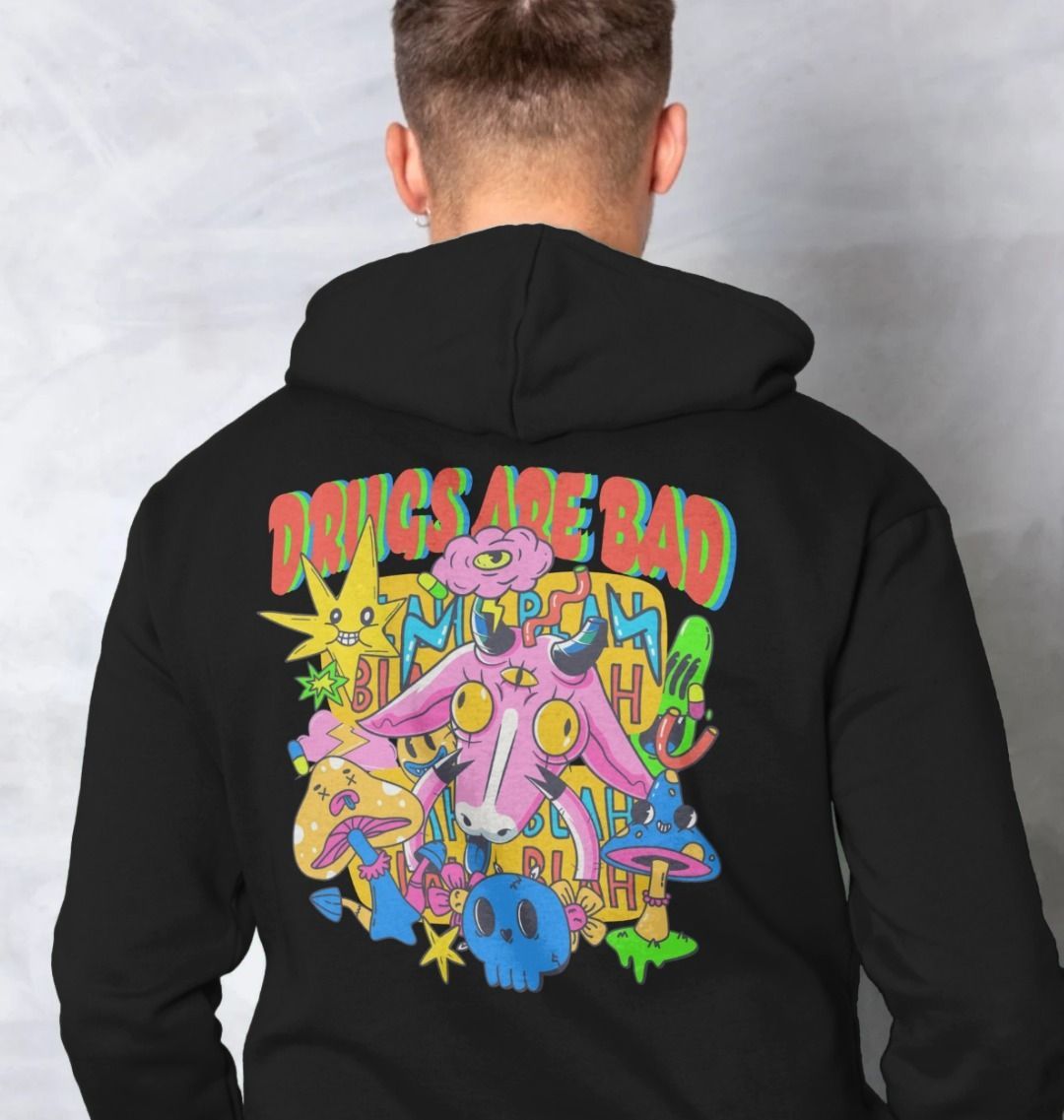 Drugs r bad online hoodie