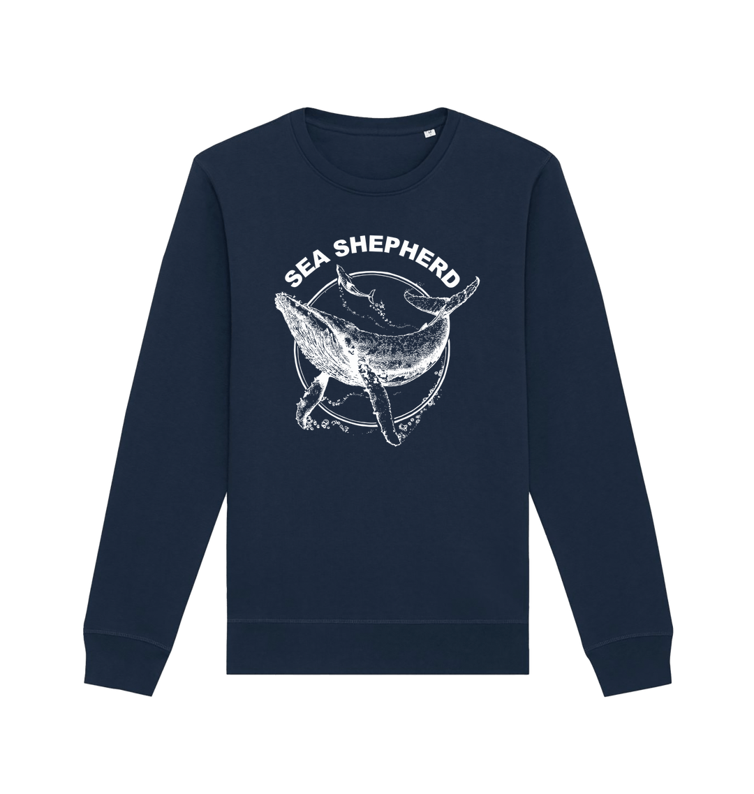 [COVERNAT]★Whale Raised Sweatshirt Whale Conservation Sweatshirt | Save the Right Whale | ifaw