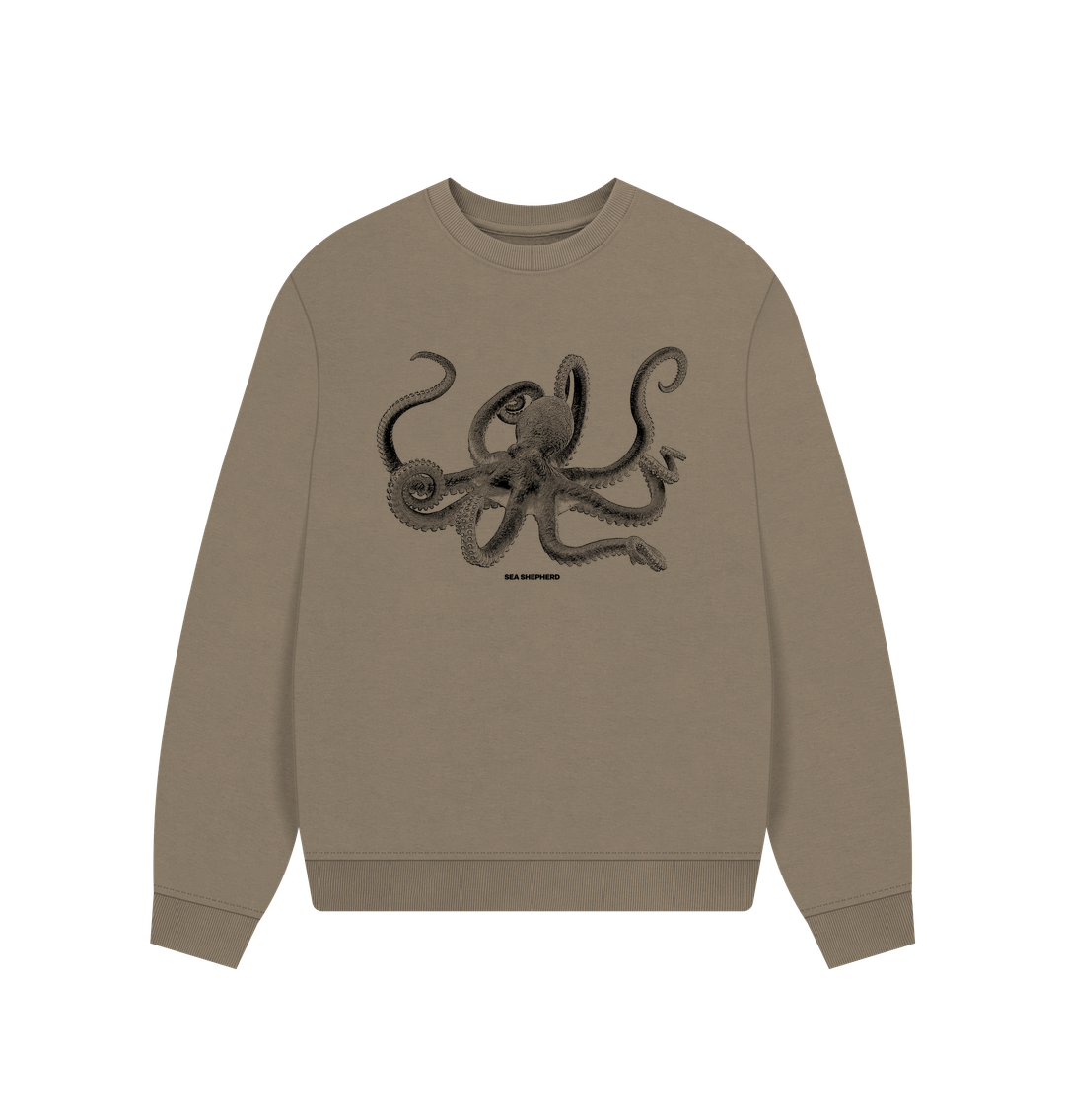 Women's Octopus Oversized Jumper | Sea Shepherd
