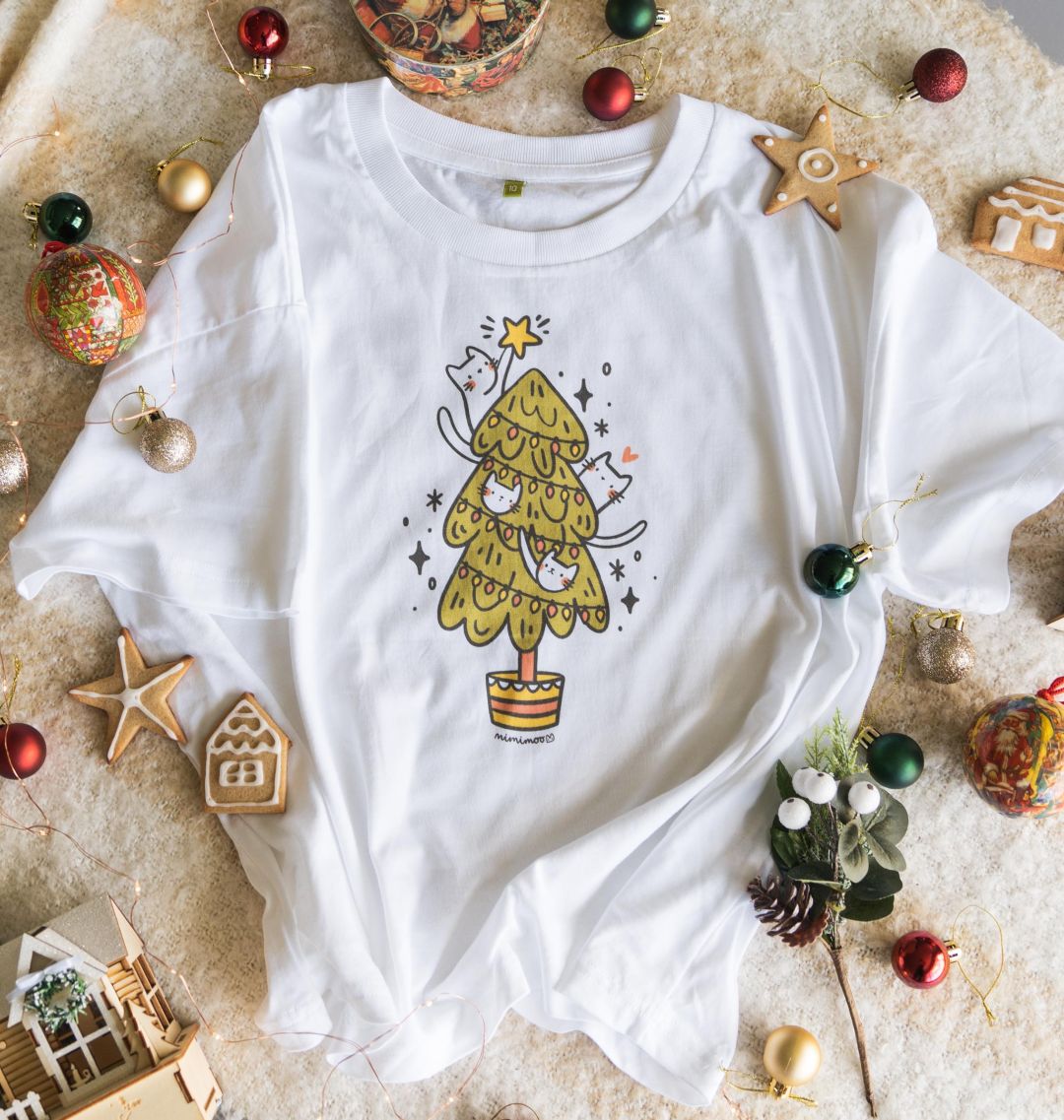 Meowy Christmas - Boxy Tee
