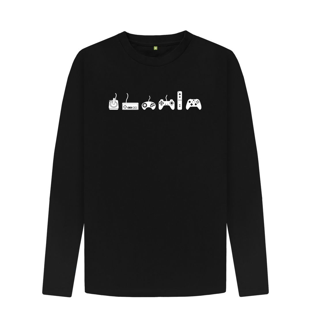 【U LAN】Sound Box Printed Long Sleeve Tee Iconography Black Long Sleeve T-Shirt