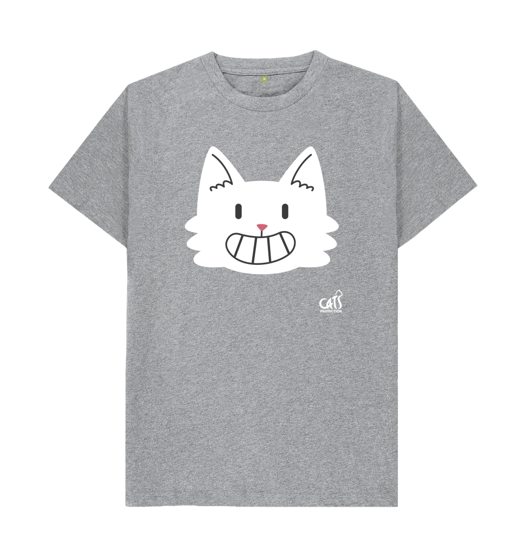 Grey cat t shirt best sale