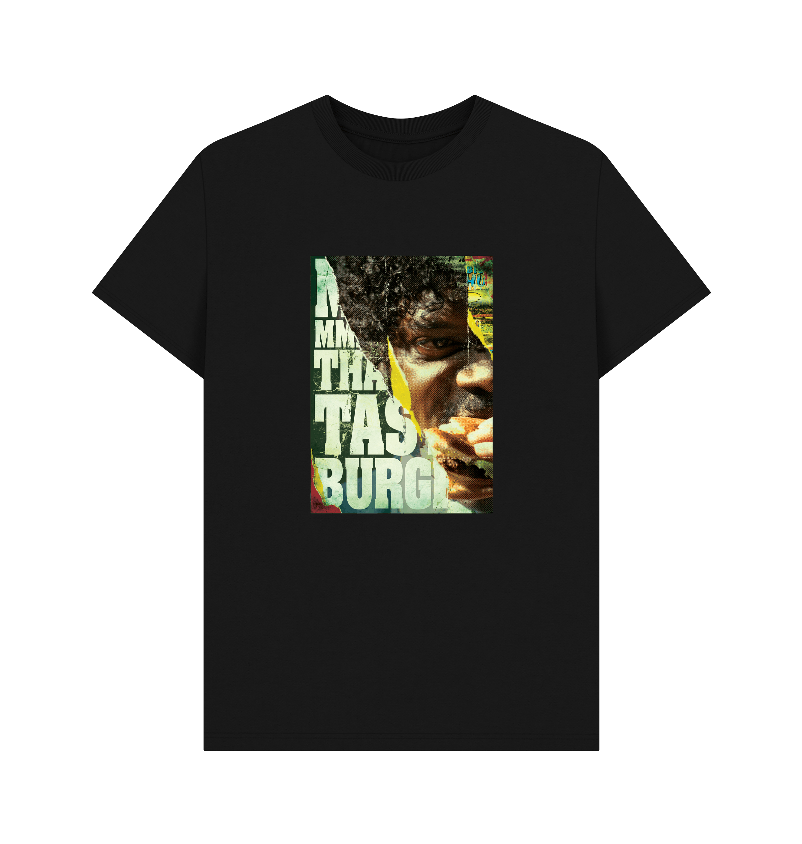 PREMIUM OFFICIAL Pulp Fiction Kahuna Burger Black T-Shirt - Picture 2 of 3