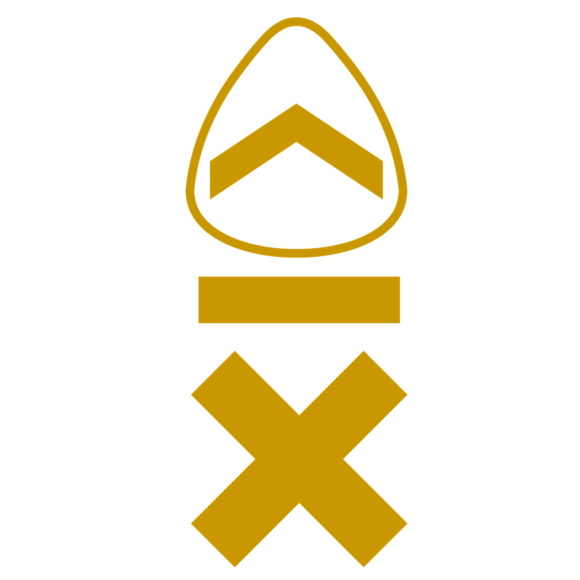 GTRST Ascent logo by Above Average Clothing – guitarist identity mark featuring a gold caret symbol inside a plectrum or pick GTRST Ascent logo by Above Average Clothing – guitarist identity mark featuring a gold caret symbol inside a plectrum or pick