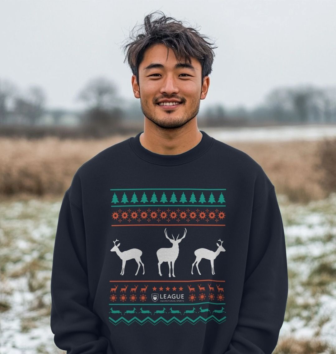 Men s Christmas Stag Oversized Jumper