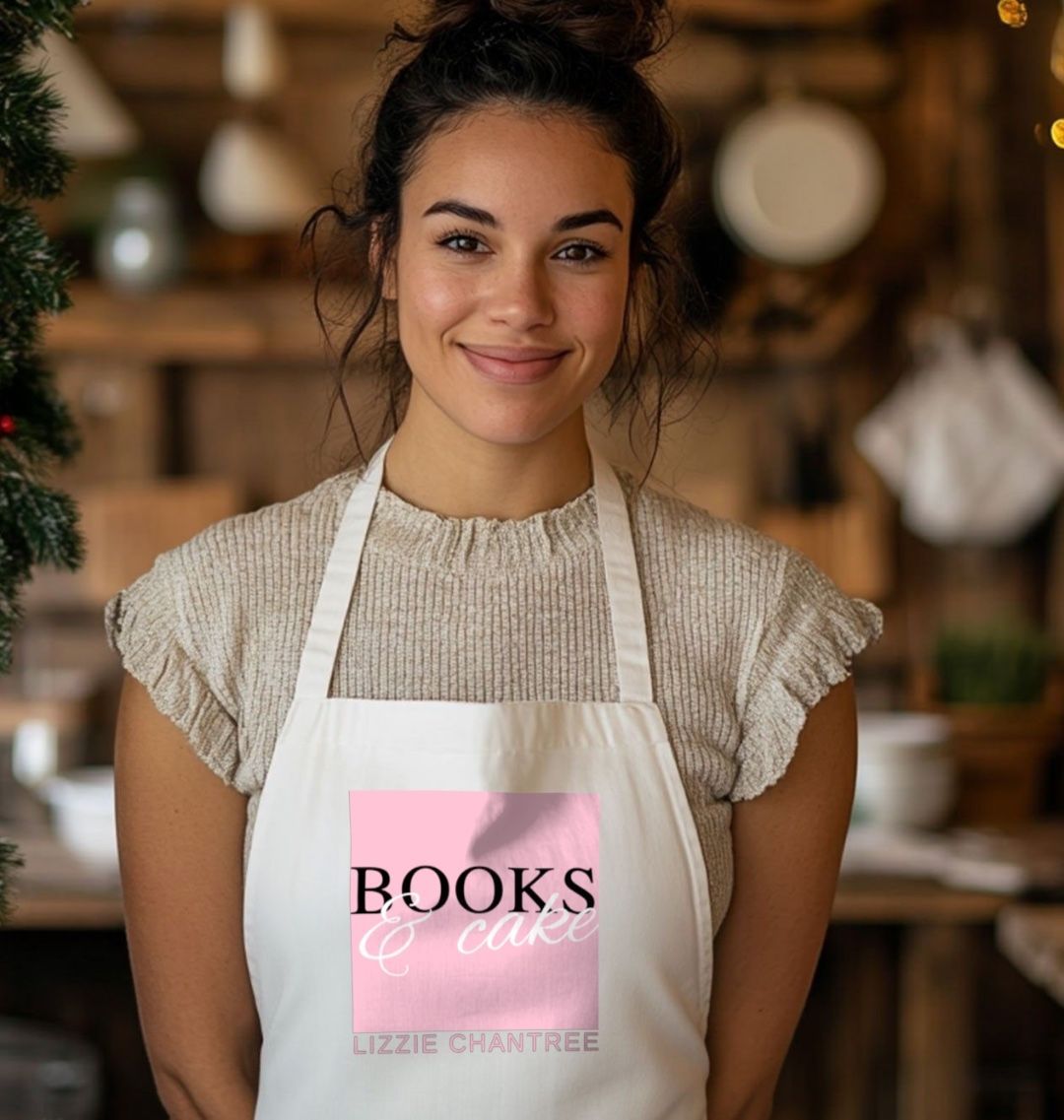 Books & cake apron