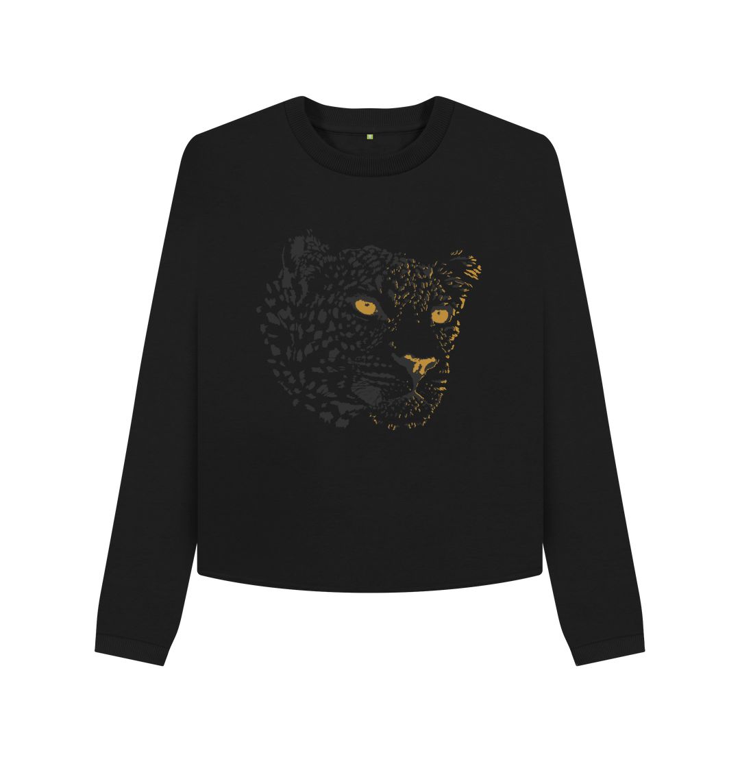 black leopard sweater