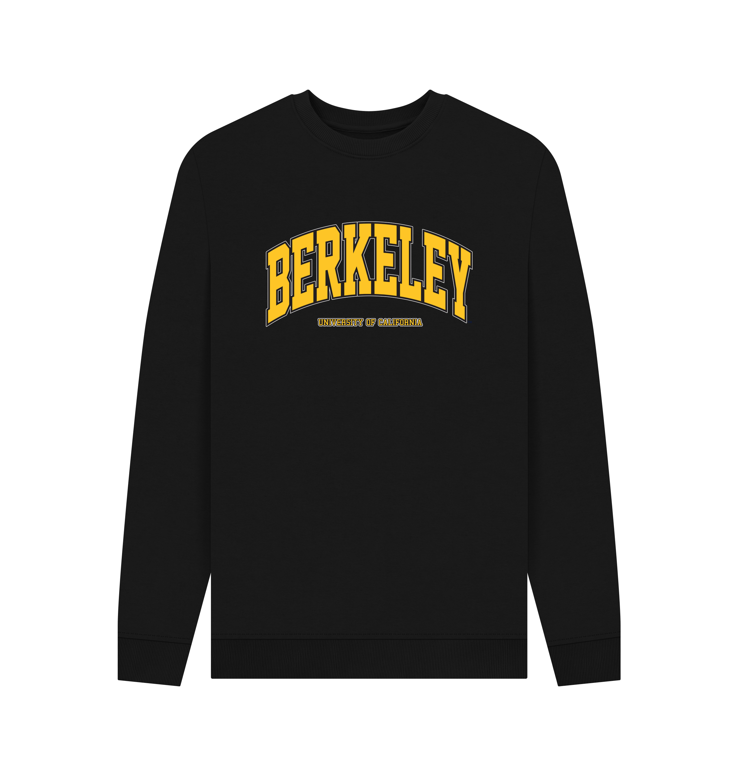 PREMIUM OFFICIAL Berkeley University of California Arch Unisex Black Sweatshirt - Picture 2 of 3