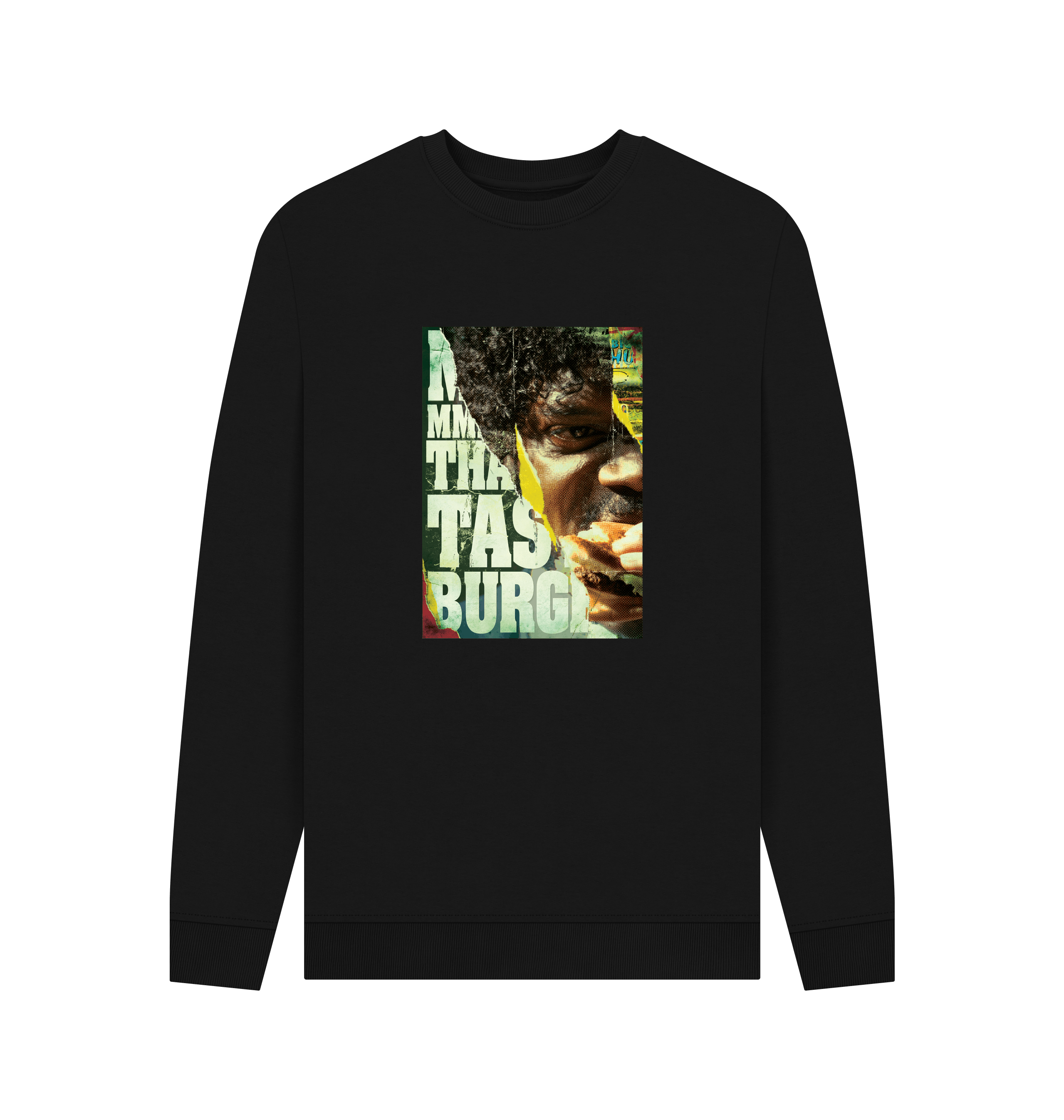 PREMIUM OFFIZIELLES Pulp Fiction Kahuna Burger schwarzes Sweatshirt - Bild 2 von 3