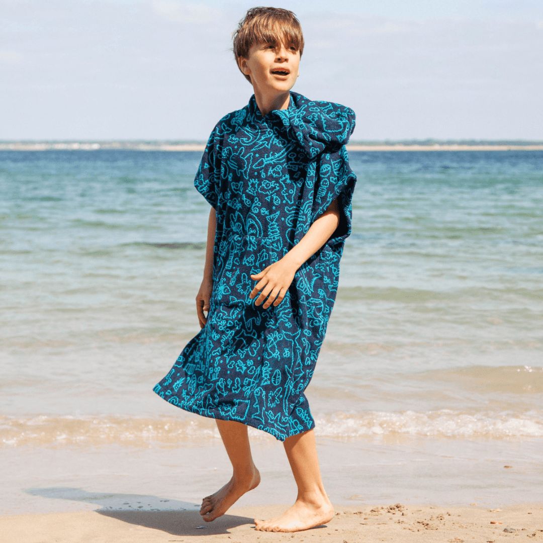Swimwear Decathlon Beach Poncho Kinder Decathlon Colorful Hooded