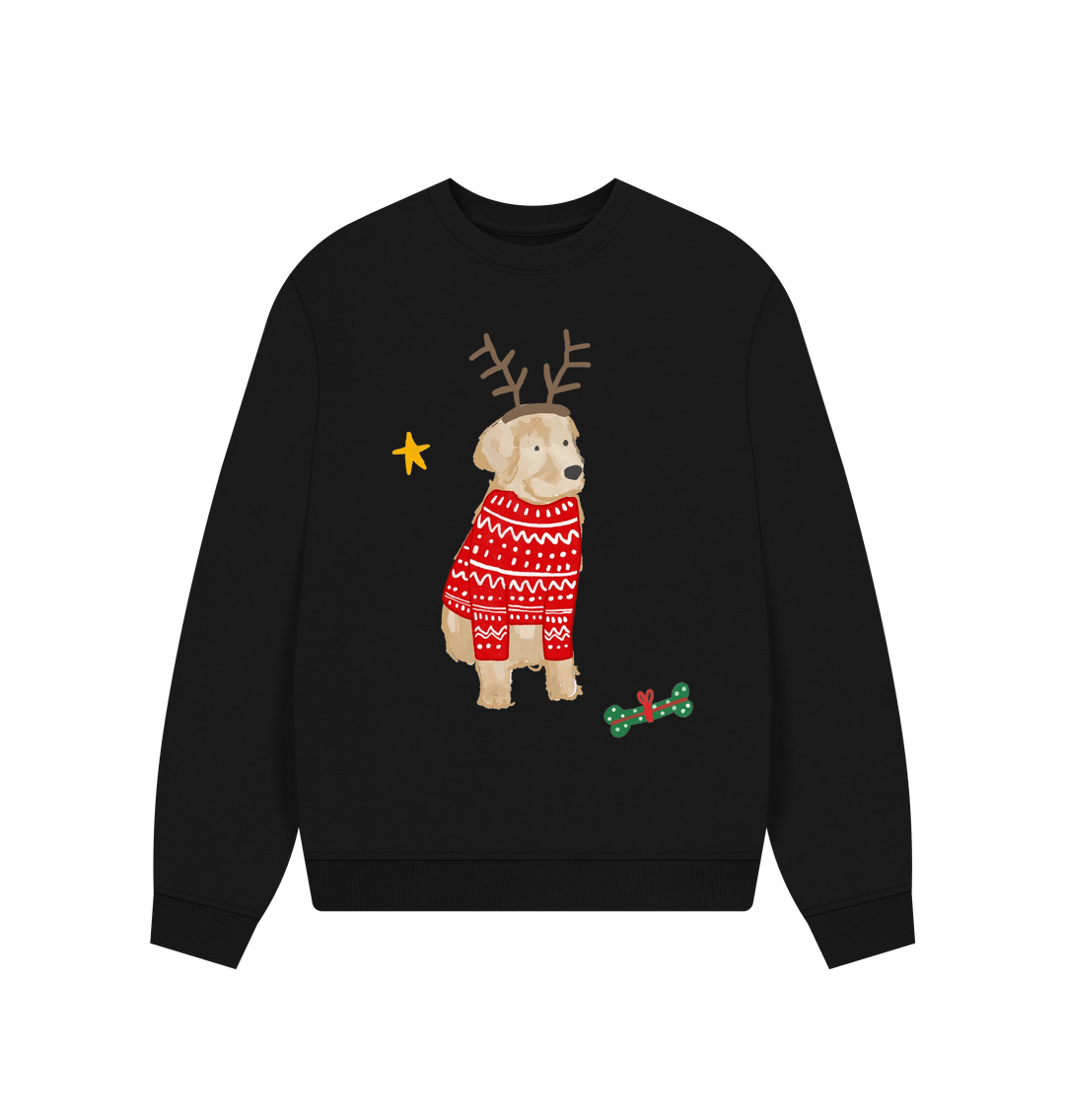 Laura Fisher x Guide Dogs Labrador Women s Oversized Christmas Jumper