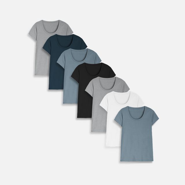 Women's Organic Scoop Neck T-shirt - 3 Pack