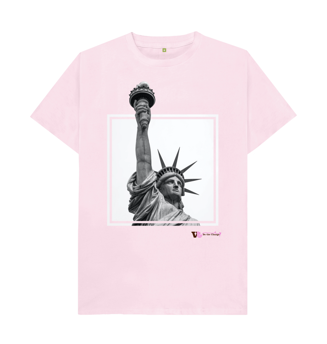【KOOLOSET】Statue Of Liberty Half Tee Statue of Liberty Tee | Pop Art Liberty Tee | Byou clothing nyc