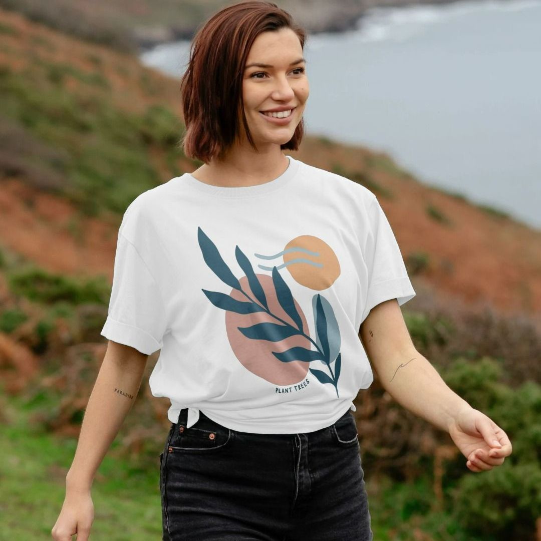 tied up t shirt women's