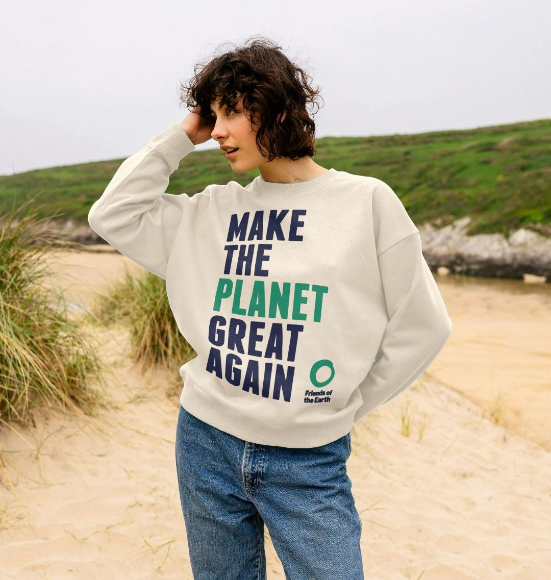 Make The Planet Great Again Oversized Jumper