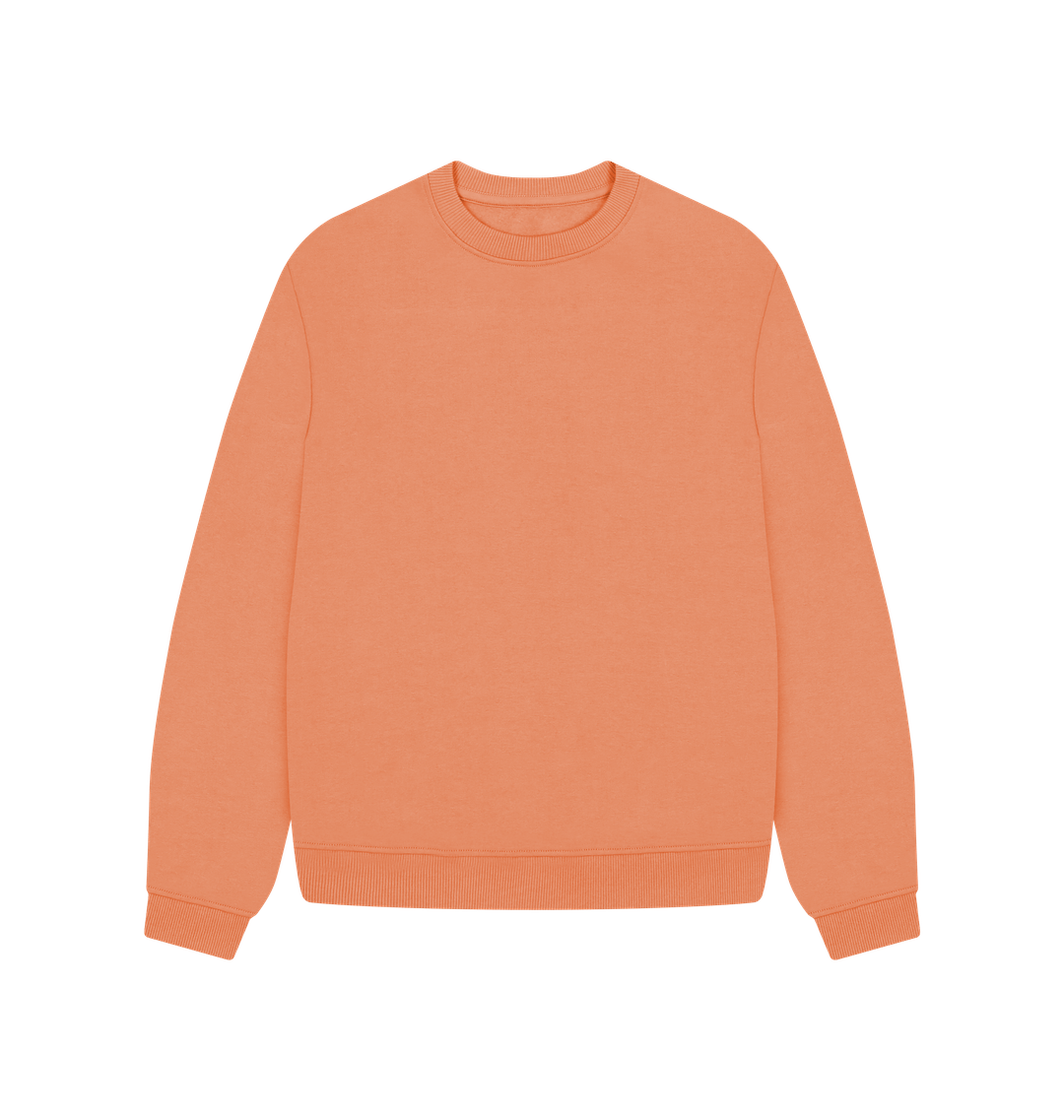 Orange oversized sweatshirt on sale