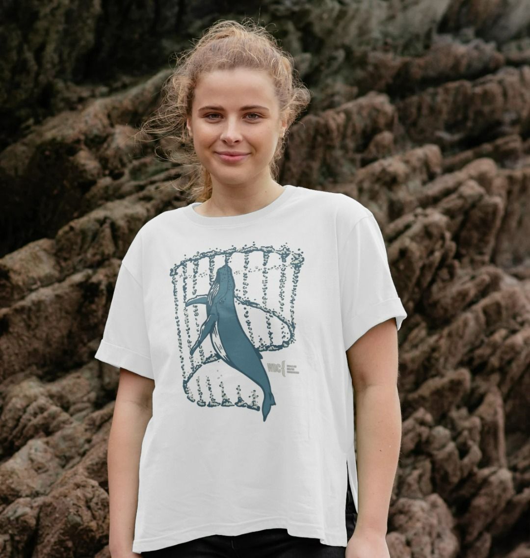 Humpback Whale Bubble Net Relaxed-Fit T-Shirt