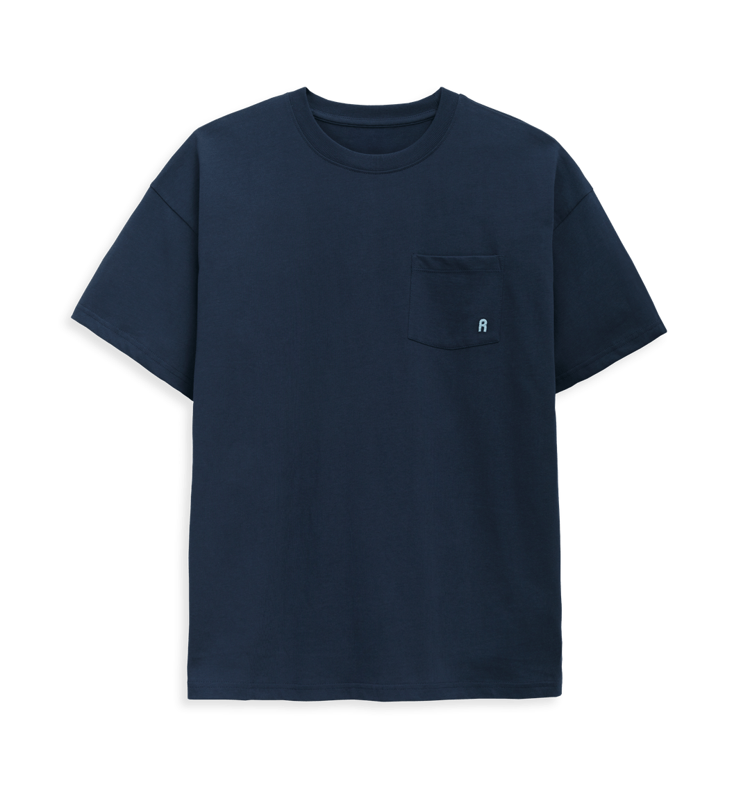 トップス POCKET & CREW 2PACK SS T-SHIRT (NAVY)M POCKET & CREW 2PACK LS T-SHIRTS NAVY