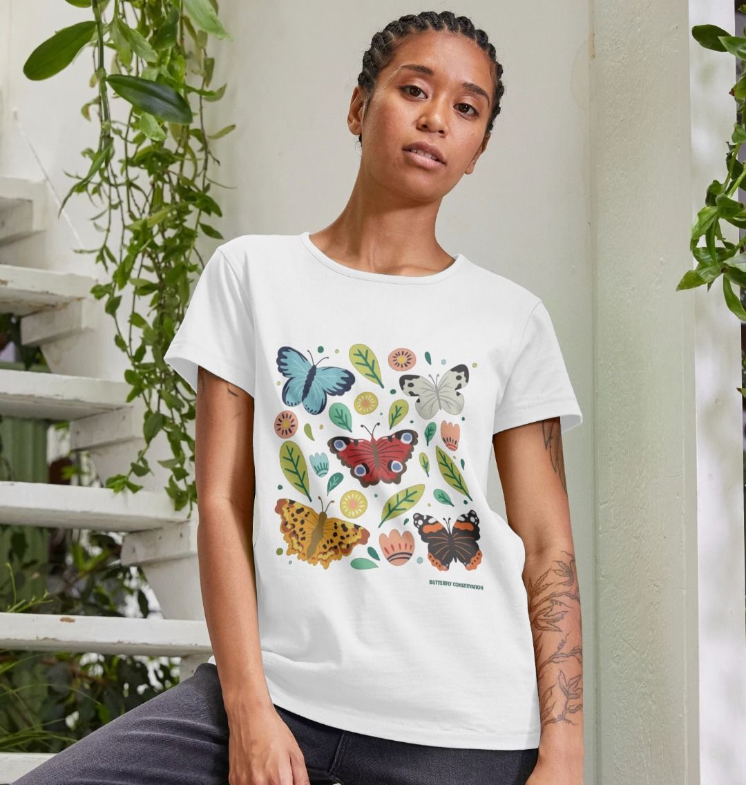 Social Butterfly Fitted T-Shirt