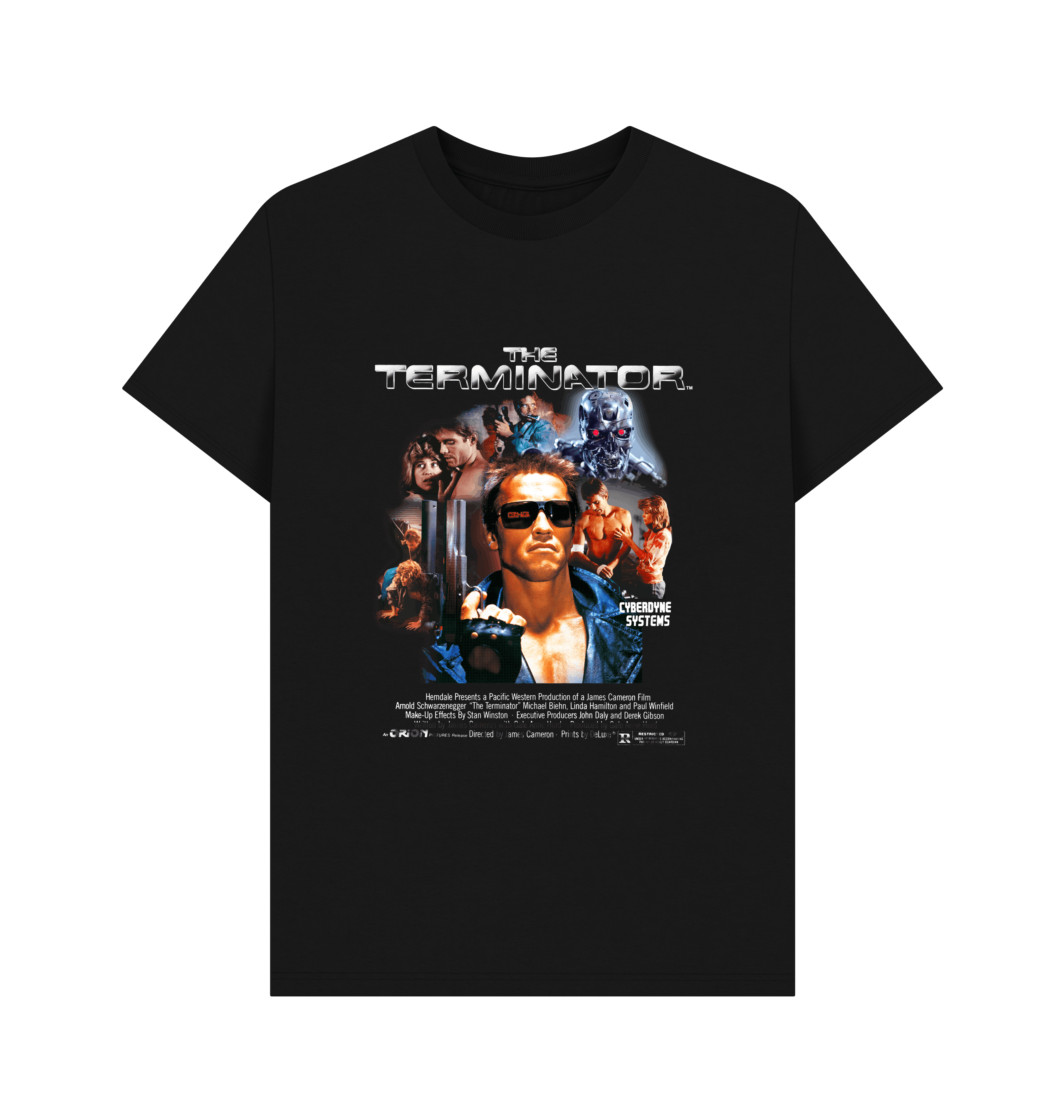 PREMIUM OFFICIAL The Terminator Cyberdyne Systems Black T-Shirt - Picture 2 of 3