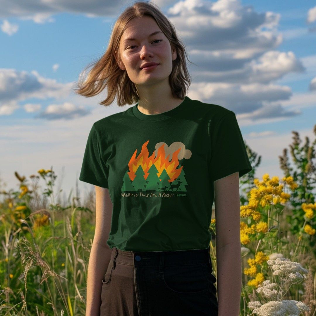 Gathering Fire T-shirt for Women/Large Size (USA Size) (