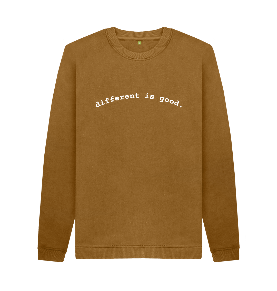 Novelty Slogan Jumper Different Is Good